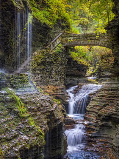 water-cascading-through-watkins-glen-state-park